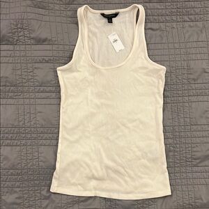 NWT Banana Republic Factory Women's Ivory Beige Tank Top